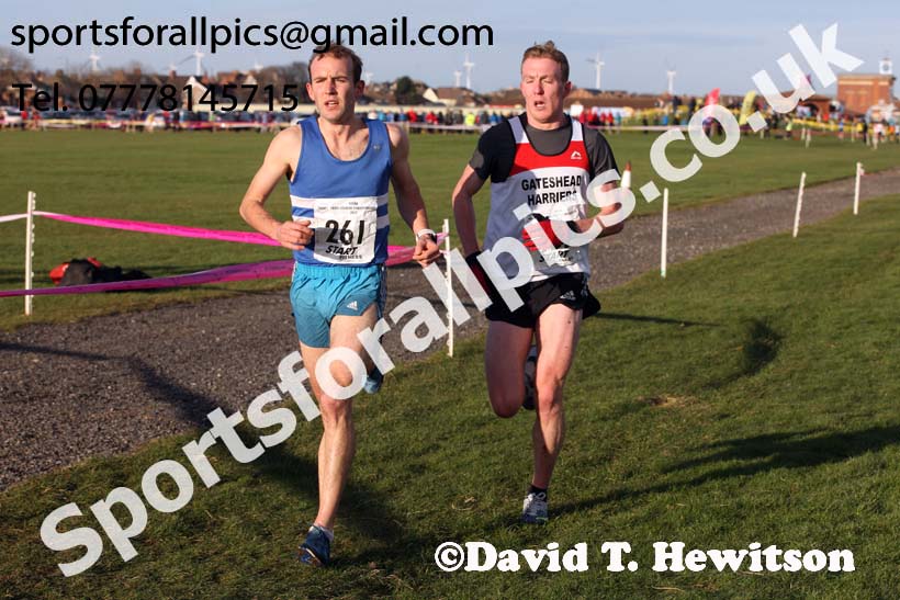 Senior mens North Eastern Cross Country, Redcar. Photo:  David T. Hewitson/Sports for All Pics